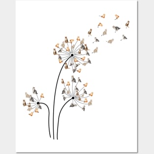 Cat Dandelion Cute Cat Posters and Art
